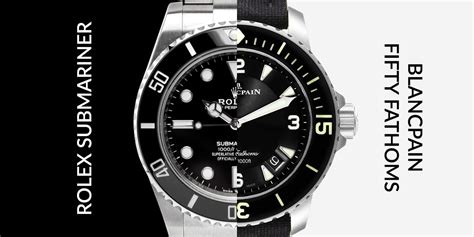 blancpain bathyscaphe vs rolex submariner|blancpain rolex.